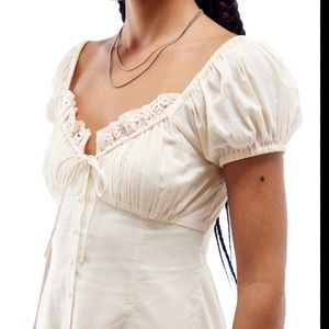 BRAND NEW urban outfitters dainty embroidered dress